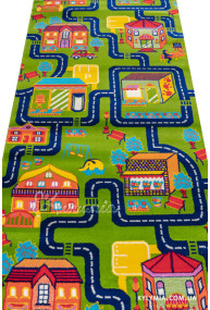 Ковровая дорожка BABY 6046 green-dblue