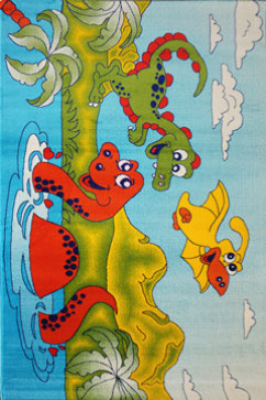 BABY 6368 23476 Яркие детские ковры из полипропилена со стандартным ворсом 10мм средней плотности 352 тыс узлов 242х363