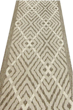 FLEX 19655 24579 Килимовi дорiжки - латексна основа, вологостійка нитка BCF. Можна прати в пральній машинці. Відріжемо, зробимо оверлок 242х363