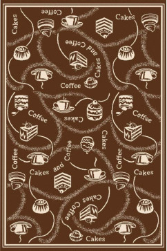 FLEX 956 24353 Безворсовые ковры нескользящие, латексная основа. Можно стирать в стиральной машинке  242х363