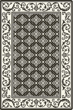 FLEX 19635 24347 Безворсовые ковры нескользящие, латексная основа. Можно стирать в стиральной машинке  242х363