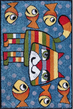 KOLIBRI 11107 24403 Сучасні килими на тканій основі, ворс середній - 9 мм, вага 2,2 кг/м2, нитка - фрiзе. У дитячу, вітальню і спальню. Зроблені в Україні 242х363