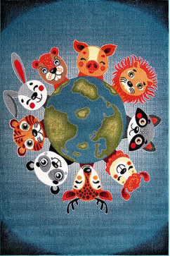 KOLIBRI 11440 24751 Сучасні килими на тканій основі, ворс середній - 9 мм, вага 2,2 кг/м2, нитка - фрiзе. У дитячу, вітальню і спальню. Зроблені в Україні 242х363