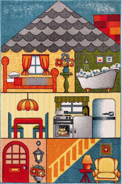 KOLIBRI 11516 22549 Современные ковры на тканой основе, ворс средний - 9 мм, вес 2,2 кг/м2, нить - фризе. В детскую, гостиную и спальню. Сделаны в Украине  242х363