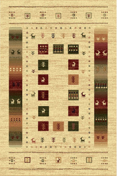 LOTOS 15029 24927 Сучасні килими на тканій основі, ворс середній - 9 мм, вага 1,8 кг/м2, нитка - хіт сет. У дитячу, вітальню і спальню. Зроблені в Україні 242х363