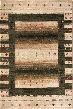 LOTOS 15086 24935 Сучасні килими на тканій основі, ворс середній - 9 мм, вага 1,8 кг/м2, нитка - хіт сет. У дитячу, вітальню і спальню. Зроблені в Україні 242х363