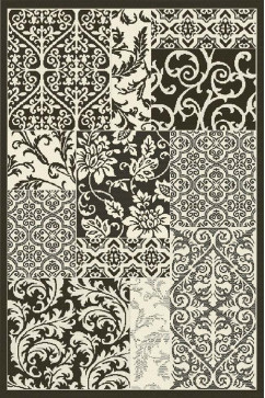 NATURALLE 930 24718 Тонкі безворсові килими - циновки. Без основи, ворс 3мм, вологостійка нитка BCF.  Для кухонь, коридорів, терас 242х363