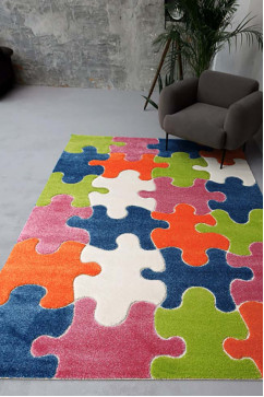 FULYA 8C10A 21330 Ідеальний килимок в дитячу кімнату з різноманітними малюнками, не викликає алергію. 242х363