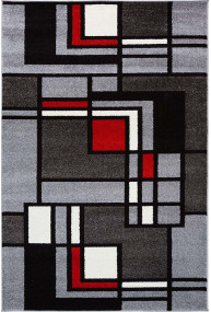 Килим CAMINO 02581C lgrey-lred