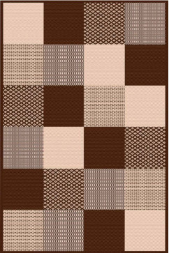 JEANS 19066 25277 Тонкие безворсовые ковры - циновки. Без основы, ворс 3мм, влагостойкая нить BCF. Для кухонь, коридоров, террас 242х363