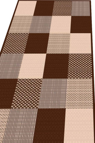 JEANS 19066 25277 Тонкие безворсовые ковры - циновки. Без основы, ворс 3мм, влагостойкая нить BCF. Для кухонь, коридоров, террас 322х483