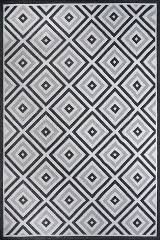 JEANS 19306 25285 Тонкие безворсовые ковры - циновки. Без основы, ворс 3мм, влагостойкая нить BCF. Для кухонь, коридоров, террас 322х483