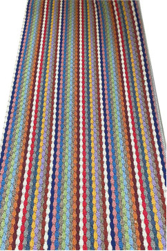 MULTI STRIPE 6995 24860 Ковровая дорожка на резиновой основе. Ворс 4,5 мм, высота 5,5 мм. Не скользят, не боятся влаги. Сделана в Нидерландах 242х363