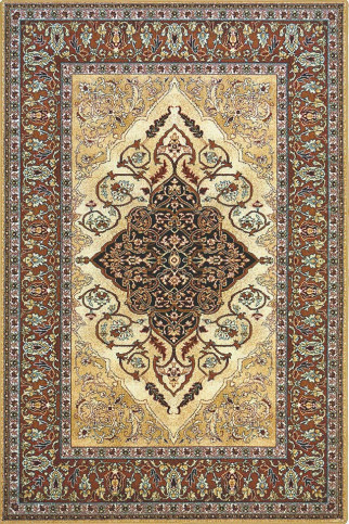 ISFAHAN LEYLA 17016 Натуральний килим з вовни виробництва Польщі в класичному стилі створить затишок і збереже тепло. 322х483