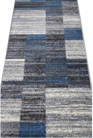 Ковровая дорожка AQUA 02608A blue-lgrey