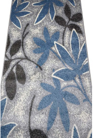 Ковровая дорожка AQUA 02628A blue-lgrey