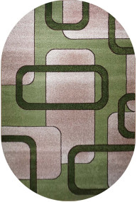 Ковер KIWI 02574E lgreen-dbrown