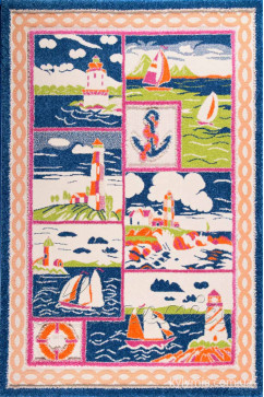 FULYA 8E38A 10985 Идеальный коврик в детскую комнату с разнообразными рисунками, не вызывает аллергию. 242х363