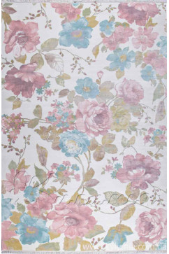 MODA S603-13 13695 Мягкий акриловый ковер высокой плотности в стилях пэчворк, винтаж и прованс с различным окрасом. 242х363