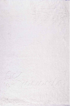 TAVSAN beyaz 13793 Килими зі штучного хутра.  Ультрам'яка гладка поверхня з однотонними яскравими кольорами. 242х363