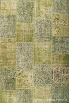 PATCHWORK CARPET light green 14023 Натуральні вовняні килими в стилі печворк. Підійдуть до сучасного інтер'єру будь-якої кімнати. 242х363