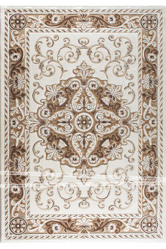 JADE K013 5166 Ковры из акрила  в светлых тонах. Выпуклые узоры придают им мягкость и  хорошую теплоизоляцию. 242х363