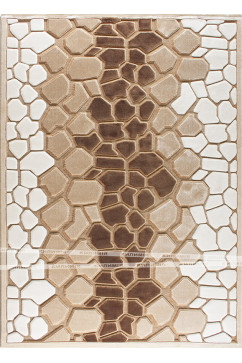 JADE K021 3399 Килими з акрилу в світлих тонах.  Опуклі візерунки надають їм м'якість і хорошу теплоізоляцію. 242х363