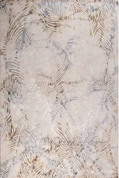 AZABI ivory 15438 Индийский натуральный ковер из шерсти и вискозы, хорошо сохранит тепло и украсит интерьер. 242х363