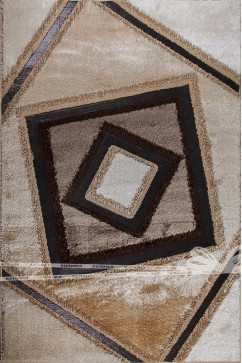 ALLURE COSMO  LEATHER 6047A 5631 Очень мягкий шелковистый ковер из полиэстровой нитки с высоким ворсом. Подойдет в спальню и гостиную 242х363