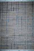 Ковер MANYAS W1702 koyu gri-blue polyester