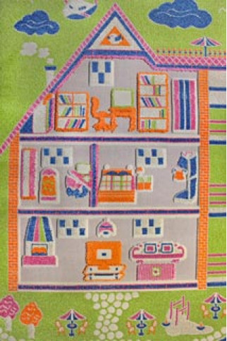 FULYA 8G24A 17052 Идеальный коврик в детскую комнату с разнообразными рисунками, не вызывает аллергию. 322х483