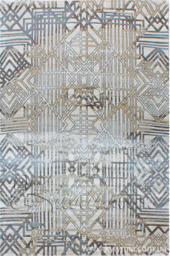 ZARA W6118 18031 Ковер из полиэстера, в современном винтажном стиле, мягкий, шелковистый. Подойдет в любую комнату. 242х363