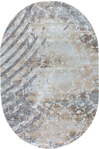 ZARA W6119 18034 Ковер из полиэстера, в современном винтажном стиле, мягкий, шелковистый. Подойдет в любую комнату. 322х483