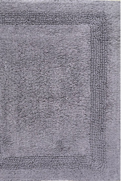 INSIDE grey 11411 Коврик для ванной из хлопка. Отлично поглощает влагу, создаст комфорт и уют. Можно стирать в машине. 242х363