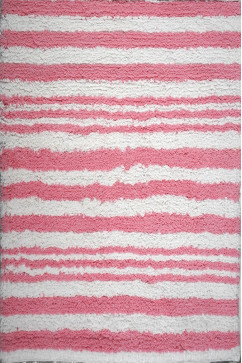 STRIP pink 11939 Коврик для ванной из хлопка. Отлично поглощает влагу, создаст комфорт и уют. Можно стирать в машине. 242х363