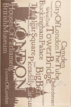 COTTAGE 4352 10062 Бельгийский ковёр без ворса. Идеален для кухонь, коридоров, современных гостиных. Жёсткий, добротный 242х363