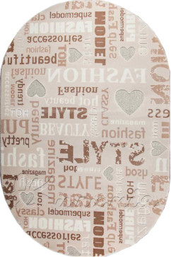 BOYUT 0025 6708 Ковры из акрила  в светлых тонах. Выпуклые узоры придают им мягкость и  хорошую теплоизоляцию. 242х363