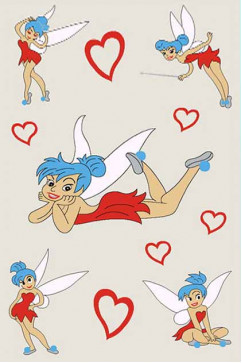 FULYA 8D17B 16054 Ідеальний килимок в дитячу кімнату з різноманітними малюнками, не викликає алергію. 242х363