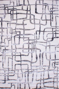 ALGA jave 15430 Индийский натуральный ковер из шерсти и вискозы, хорошо сохранит тепло и украсит интерьер. 242х363