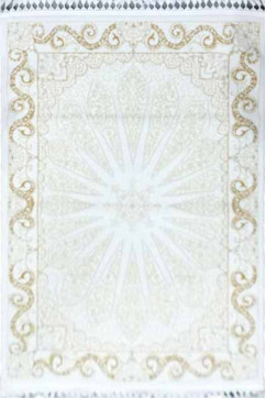 MYRAS 8603A 13700 Ковры выполнены из акрила и шерсти в изящной классике в светлых тонах с тонким рельефным узором. 242х363