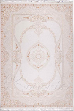 MYRAS 8605C 13701 Ковры выполнены из акрила и шерсти в изящной классике в светлых тонах с тонким рельефным узором. 242х363