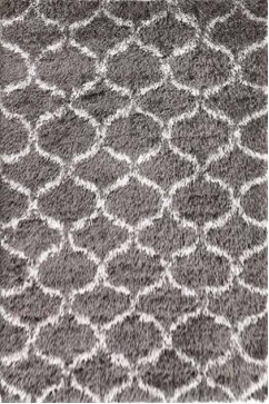 QUATTRO 3510A 18226 Очень мягкий шелковистый ковер из полиэстровой нитки с высоким ворсом. Подойдет в спальню и гостиную 242х363