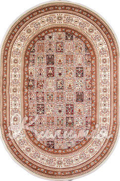 QUEEN-80 6856A 10686 Тонкие ковры из полиэстра - иммитация шелка, в классическом стиле, придают изысканность и роскошь. 242х363