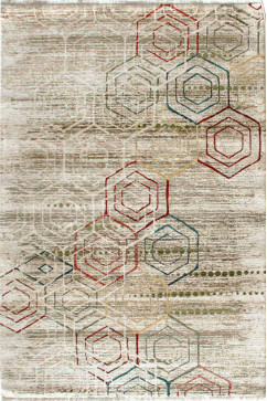 RAKKAS 0100 17709 Килим в сучасному вінтажному стилі з високоякісного поліпропілена.Пiдiйде в будь-яку кімнату. 242х363