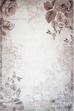 ZIYNET 0009 13455 М'які килими з акрилу в світлих тонах збережуть тепло і затишок у вашому домі. 242х363